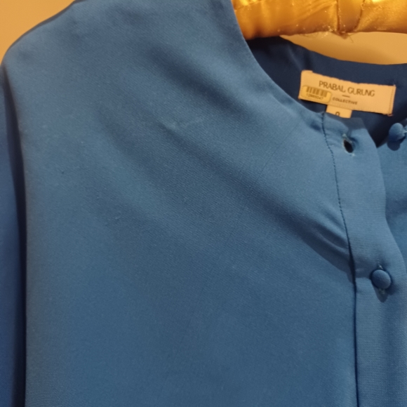 Prabal Gurung Collective Blue Cape Top - Picture 8 of 8